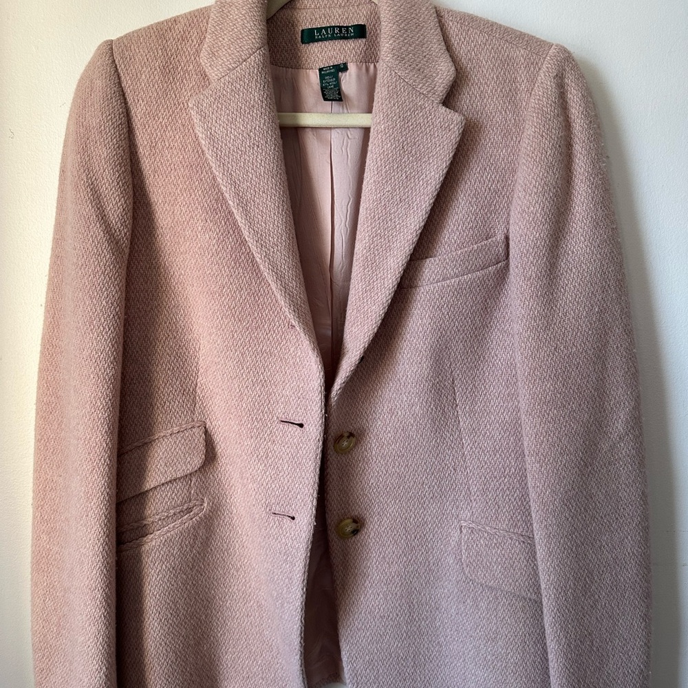 Vintage Ralph Lauren Pink Cashmere Blazer